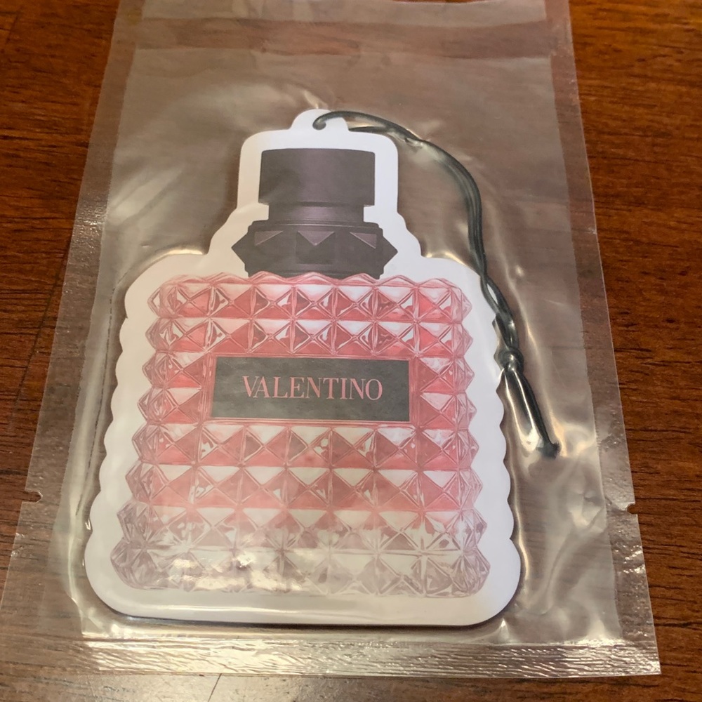 Valentino Pink and Black Air Freshener, brand new, rare, sealed, must have!